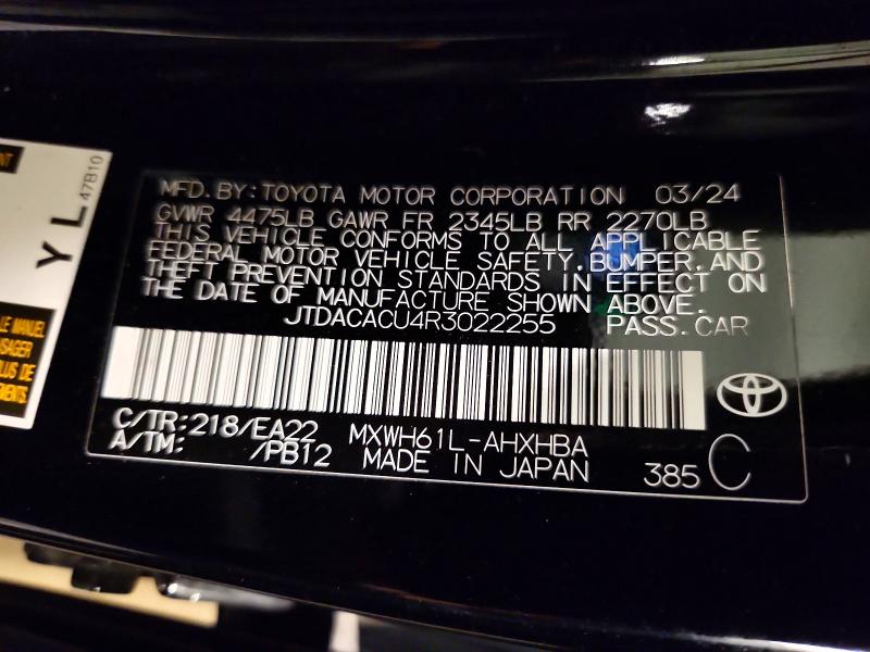 Продаж на аукціоні авто 2024 Toyota Prius Prime, vin: JTDACACU4R3022255, номер лоту: 55408216