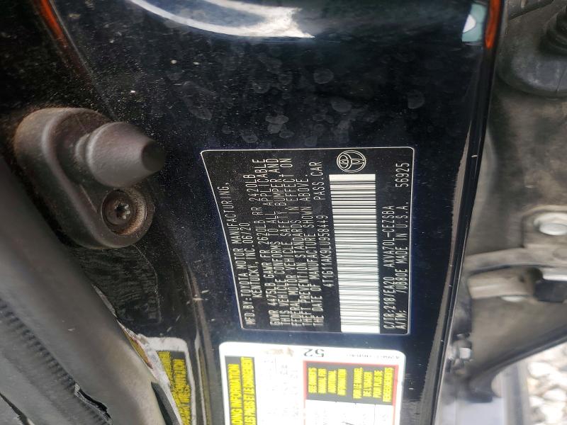 Aukcja sprzedaży 2020 Toyota Camry, vin: 4T1G11AK9LU958449, numer aukcji: 55020456
