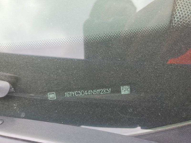 2022 Chevrolet Corvette მანქანა იყიდება აუქციონზე, vin: 1G1YC3D44N5112831, აუქციონის ნომერი: 53823996