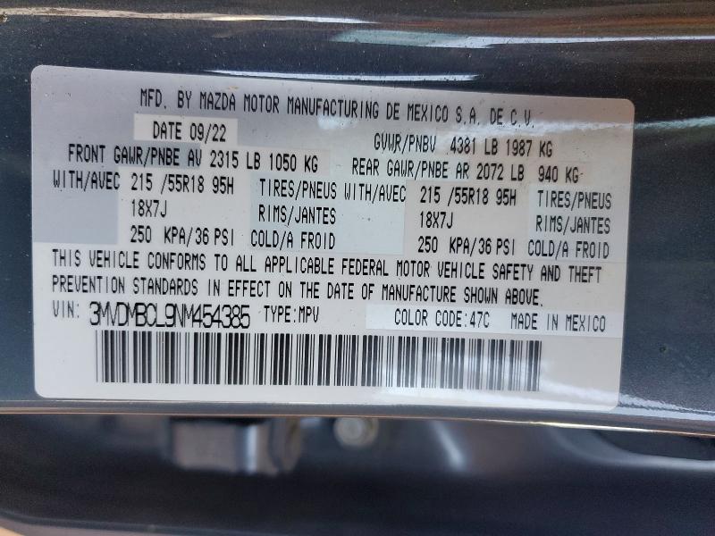 Продаж на аукціоні авто 2022 Mazda Cx-30, vin: 3MVDMBCL9NM454385, номер лоту: 52042366