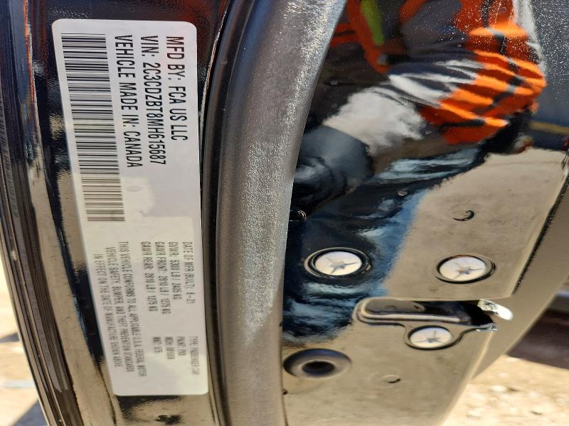 2021 Dodge Challenger მანქანა იყიდება აუქციონზე, vin: 2C3CDZBT8MH615687, აუქციონის ნომერი: 53439376
