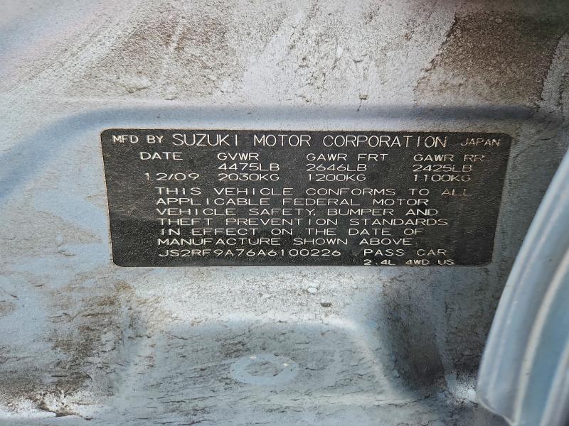 54097406 :رقم المزاد ، JS2RF9A76A6100226 vin ، 2010 Suzuki Kizashi مزاد بيع