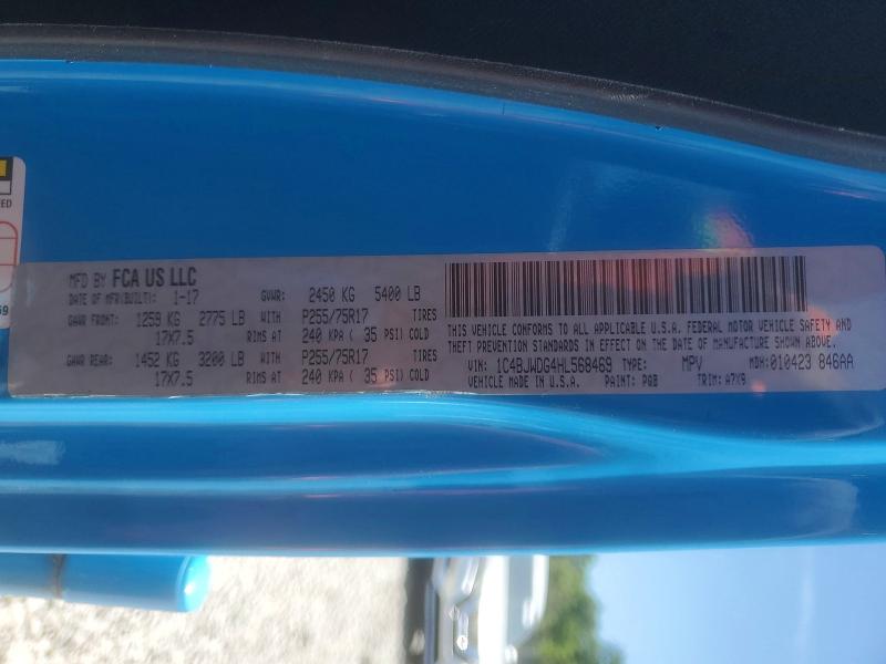 Продаж на аукціоні авто 2017 Jeep Wrangler Unlimited, vin: 1C4BJWDG4HL568469, номер лоту: 53757996