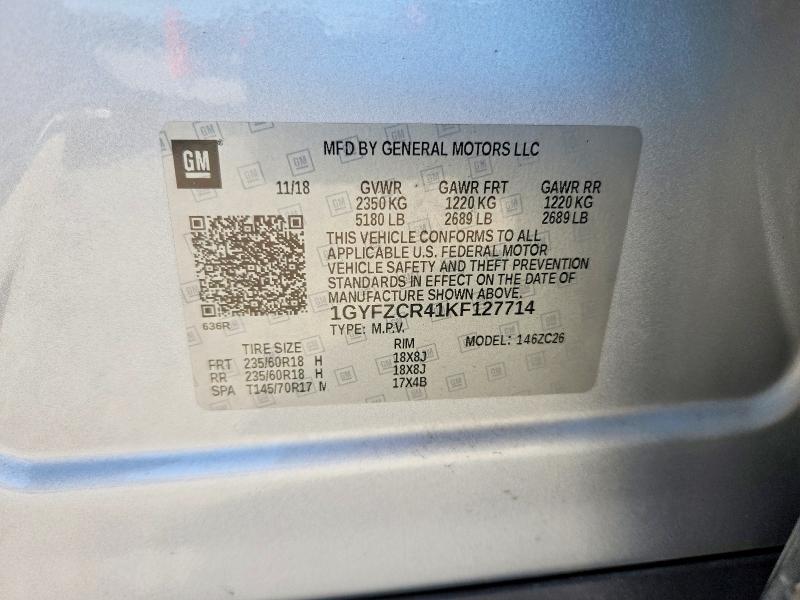 Продаж на аукціоні авто 2019 Cadillac Xt4, vin: 1GYFZCR41KF127714, номер лоту: 53694316