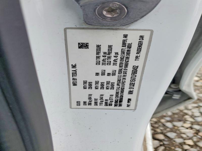 Aukcja sprzedaży 2020 Tesla Model 3, vin: 5YJ3E1EA7LF660452, numer aukcji: 54341266