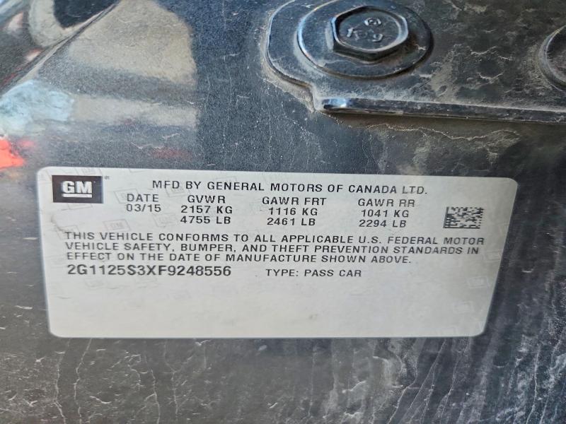 54249516 :رقم المزاد ، 2G1125S3XF9248556 vin ، 2015 Chevrolet Impala مزاد بيع