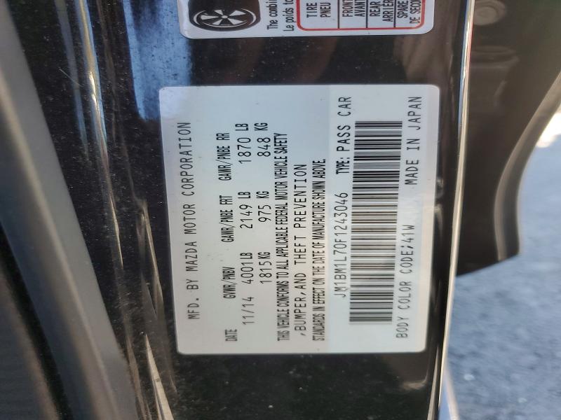 2015 Mazda 3 მანქანა იყიდება აუქციონზე, vin: JM1BM1L70F1243046, აუქციონის ნომერი: 52272126