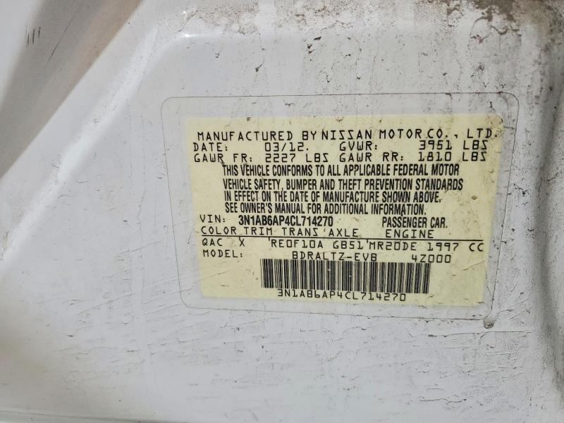 54817836 :رقم المزاد ، 3N1AB6AP4CL714270 vin ، 2012 Nissan Sentra مزاد بيع