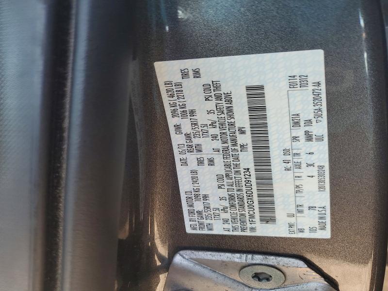 Продажа на аукционе авто 2013 Ford Escape, vin: 1FMCU0GX6DUD91234, номер лота: 54091706