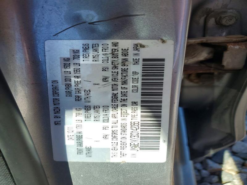 55090146 :رقم المزاد ، JM1DE1KY3C0142066 vin ، 2012 Mazda Mazda مزاد بيع