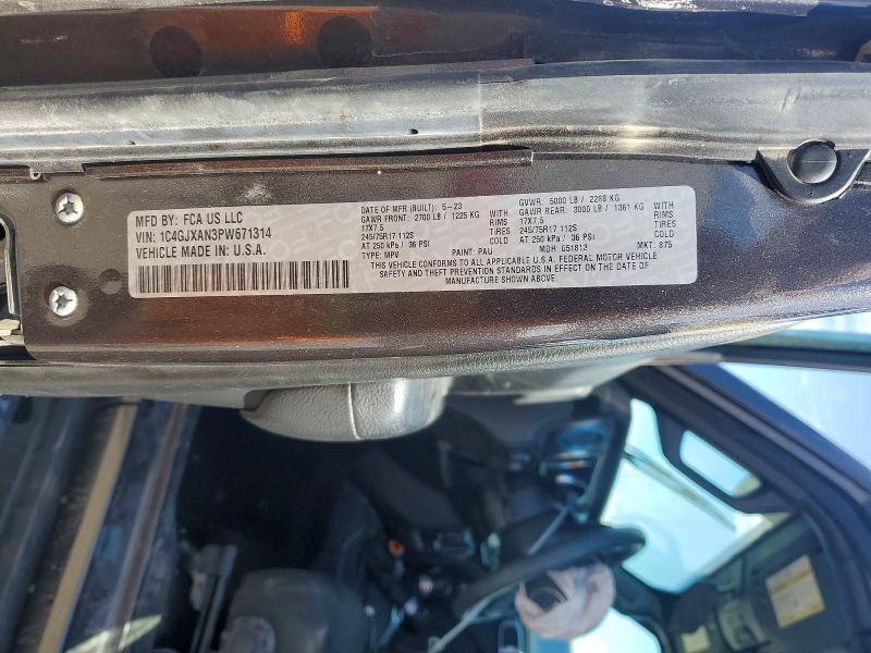 Продаж на аукціоні авто 2023 Jeep Wrangler, vin: 1C4GJXAN3PW671314, номер лоту: 51841006