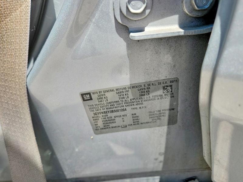 2011 Cadillac Srx მანქანა იყიდება აუქციონზე, vin: 3GYFNBEY0BS661264, აუქციონის ნომერი: 53467536
