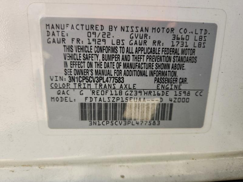 Aukcja sprzedaży 2023 Nissan Kicks, vin: 3N1CP5CV3PL477583, numer aukcji: 53362246