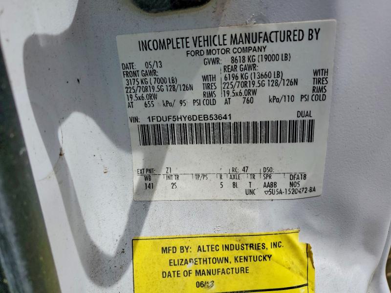 Продажа на аукционе авто 2013 Ford F550, vin: 1FDUF5HY6DEB53641, номер лота: 57090136