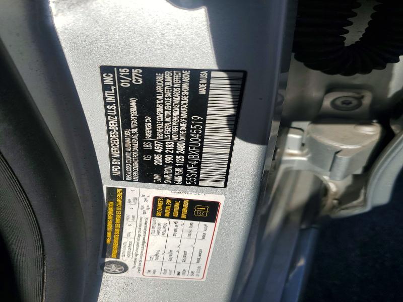 Продаж на аукціоні авто 2015 Mercedes-benz C, vin: 55SWF4JBXFU045519, номер лоту: 50230596