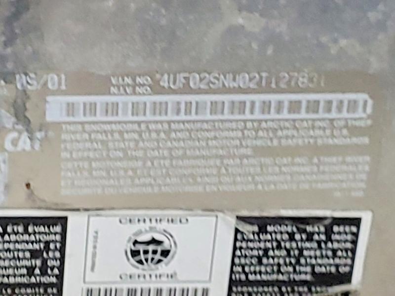 Продажа на аукционе авто 2002 Arctic Cat Arctic Cat, vin: 4UF02SNW02T127831, номер лота: 72388365