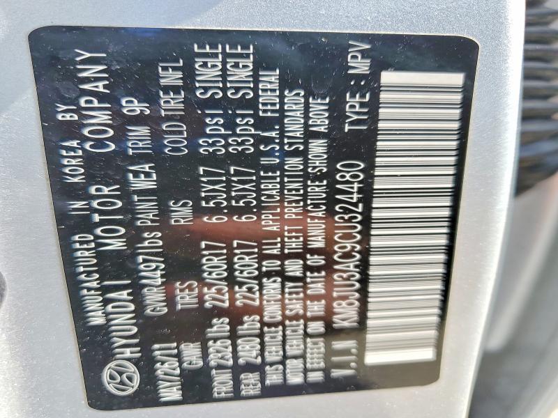 Aukcja sprzedaży 2012 Hyundai Tucson, vin: KM8JU3AC9CU324480, numer aukcji: 54832886