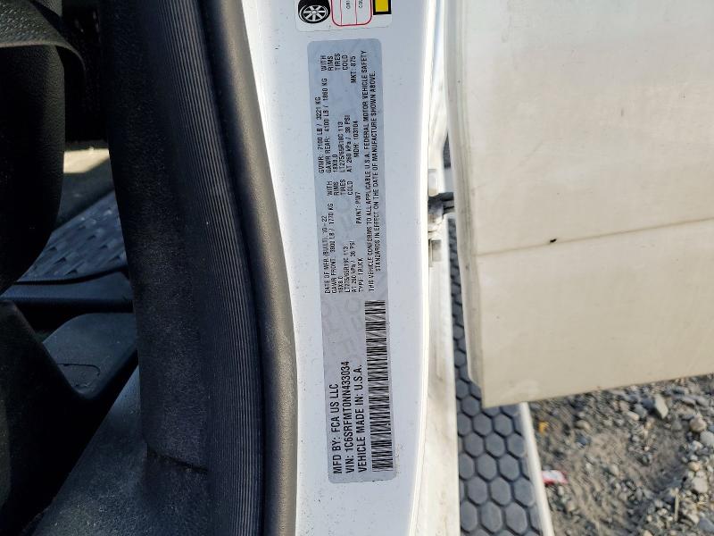 2022 Ram 1500 მანქანა იყიდება აუქციონზე, vin: 1C6SRFMT0NN433034, აუქციონის ნომერი: 54110826