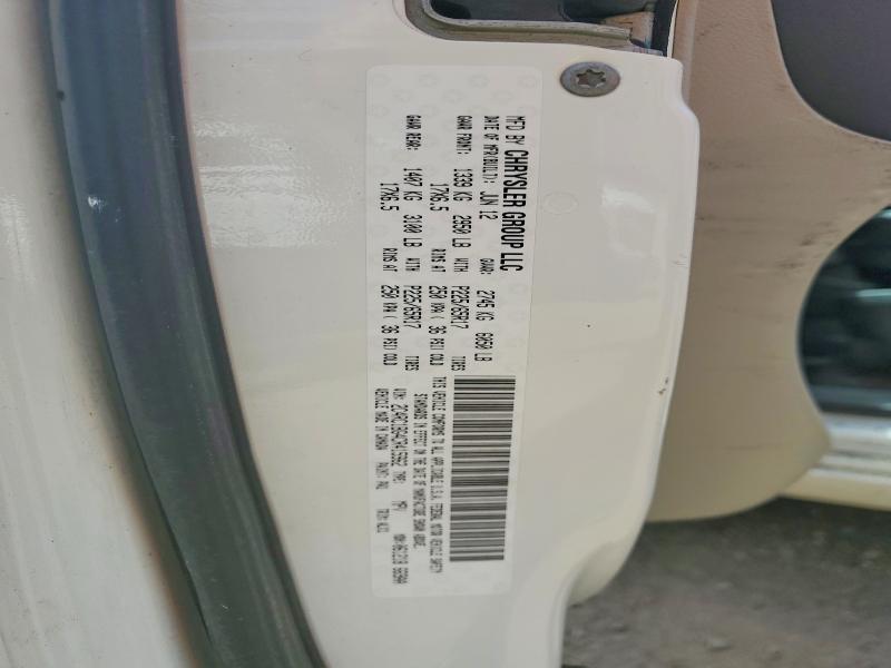 54393386 :رقم المزاد ، 2C4RC1BG4CR415962 vin ، 2012 Chrysler Town & Country مزاد بيع