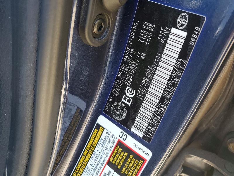 Auction sale of the 2019 Toyota Avalon, vin: 4T1BZ1FB9KU002124, lot number: 55157296