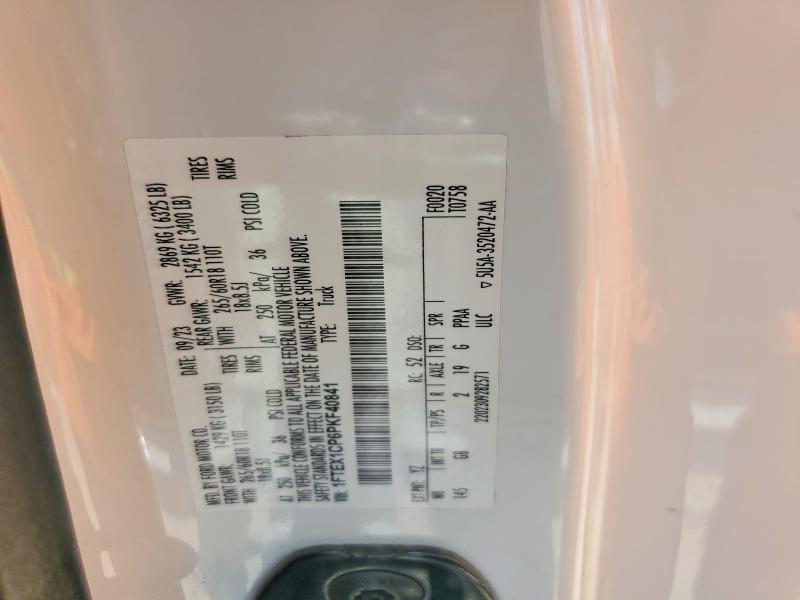 Продажа на аукционе авто 2023 Ford F150, vin: 1FTEX1CP6PKF40841, номер лота: 54287756