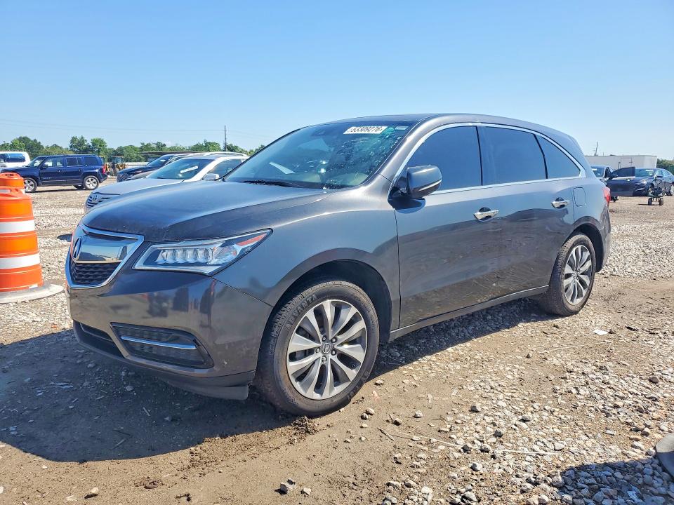 53309276 :رقم المزاد ، 5FRYD3H47GB016299 vin ، 2016 Acura Mdx مزاد بيع