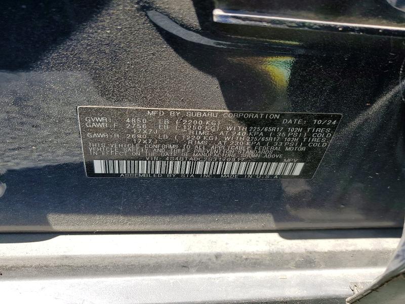 53877456 :رقم المزاد ، 4S4BTADC2S3170917 vin ، 2025 Subaru Outback مزاد بيع