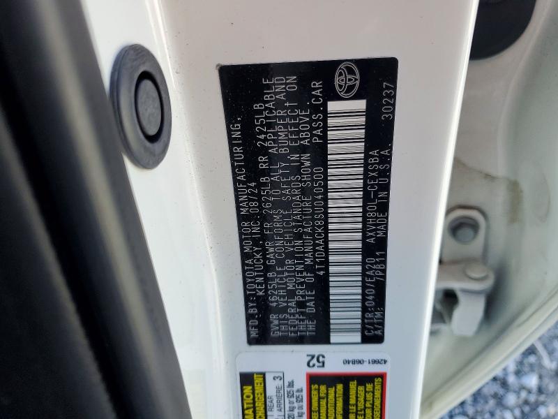Продажа на аукционе авто 2025 Toyota Camry, vin: 4T1DAACK8SU040500, номер лота: 52196676