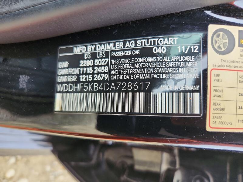 Aukcja sprzedaży 2013 Mercedes-benz E, vin: WDDHF5KB4DA728617, numer aukcji: 55391726