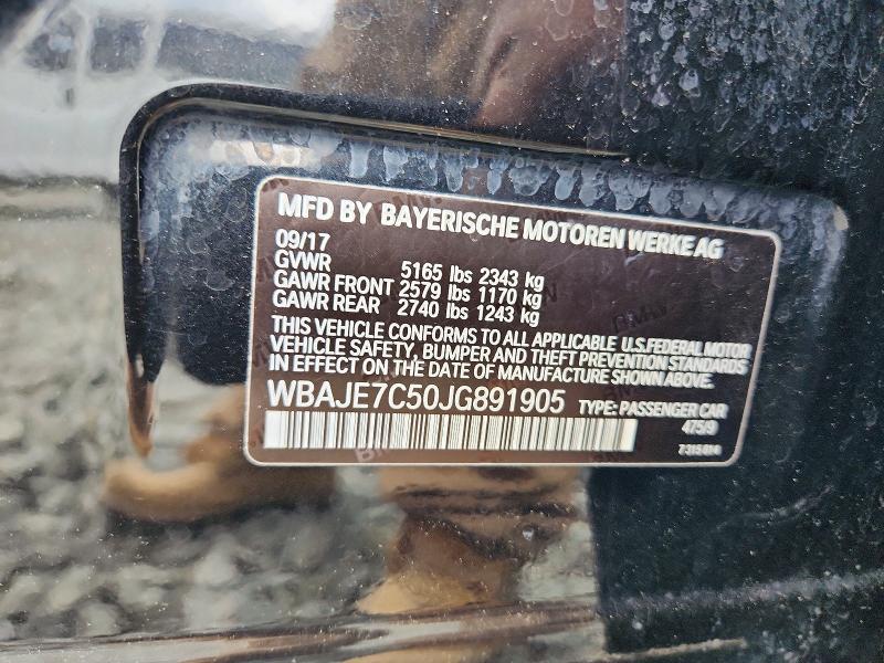 Продаж на аукціоні авто 2018 Bmw 540, vin: WBAJE7C50JG891905, номер лоту: 53576546