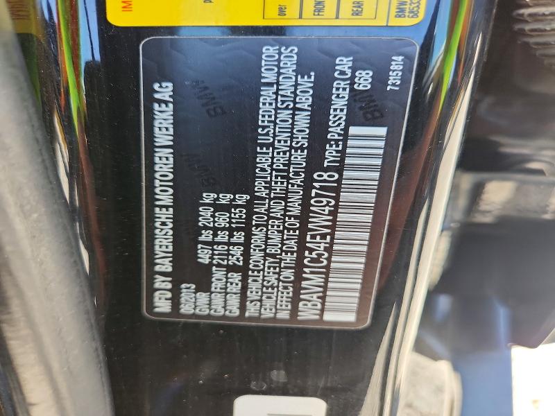 Продажа на аукционе авто 2014 Bmw X1, vin: WBAVM1C54EVW49718, номер лота: 52771726