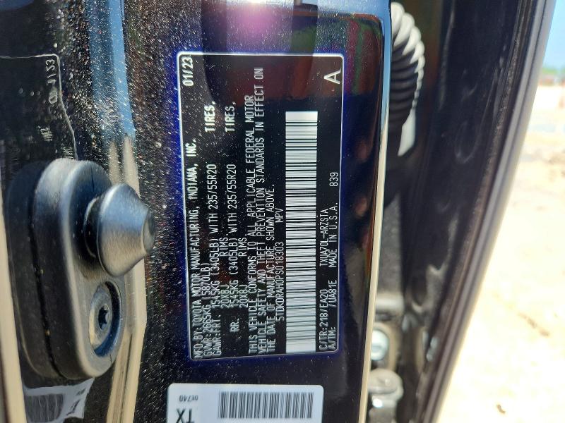 Продаж на аукціоні авто 2023 Toyota Highlander, vin: 5TDKDRAH0PS018303, номер лоту: 53628036