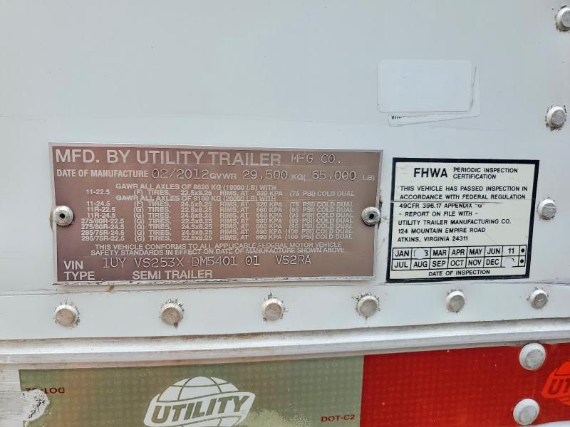 Aukcja sprzedaży 2013 Utility Reefer Trailer, vin: 1UYVS253XDM540101, numer aukcji: 52689566