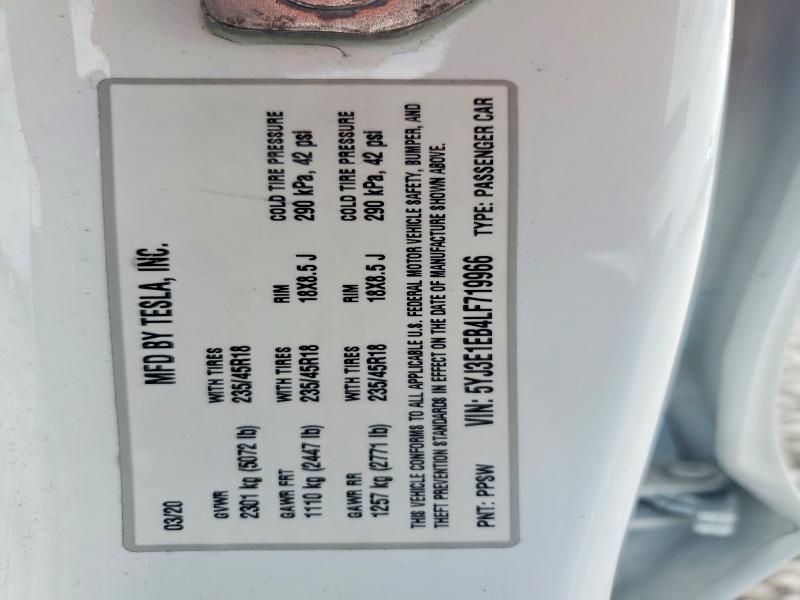 Aukcja sprzedaży 2020 Tesla Model 3, vin: 5YJ3E1EB4LF719966, numer aukcji: 51837576