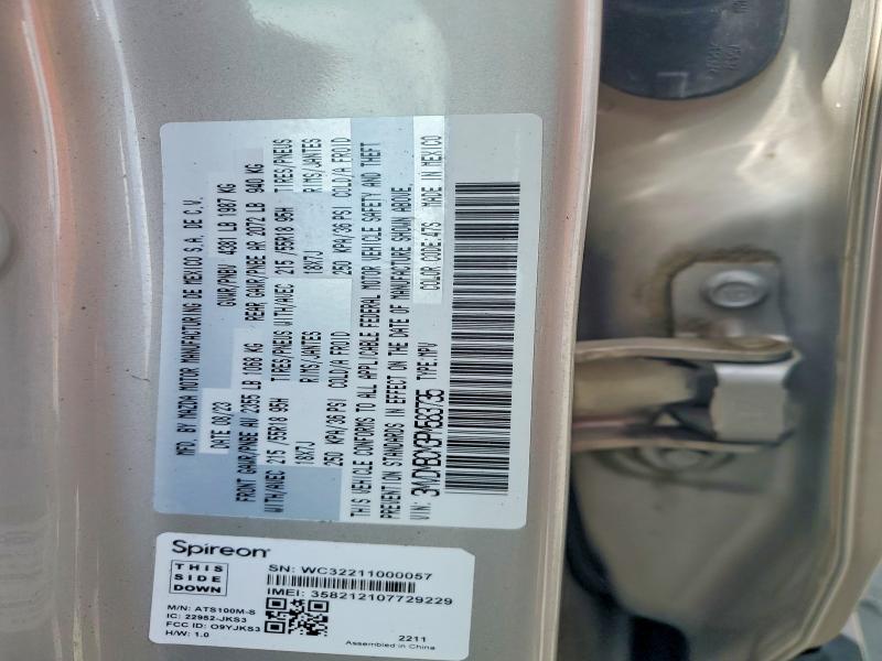 54210726 :رقم المزاد ، 3MVDMBCM3PM583735 vin ، 2023 Mazda Cx-30 مزاد بيع