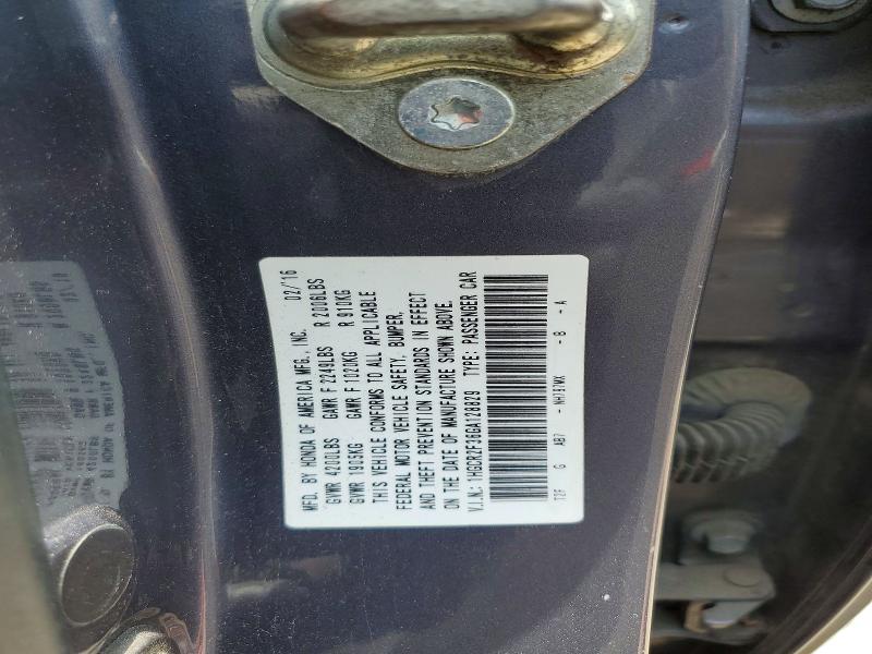Продаж на аукціоні авто 2016 Honda Accord, vin: 1HGCR2F36GA128829, номер лоту: 53025576