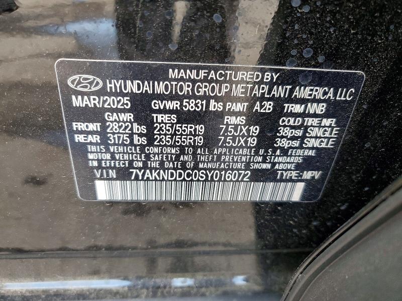 Продаж на аукціоні авто 2025 Hyundai Ioniq 5, vin: 7YAKNDDC0SY016072, номер лоту: 52546666