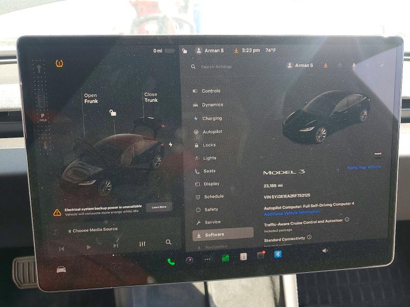 Продажа на аукционе авто 2024 Tesla Model 3, vin: 5YJ3E1EA2RF752125, номер лота: 53080126