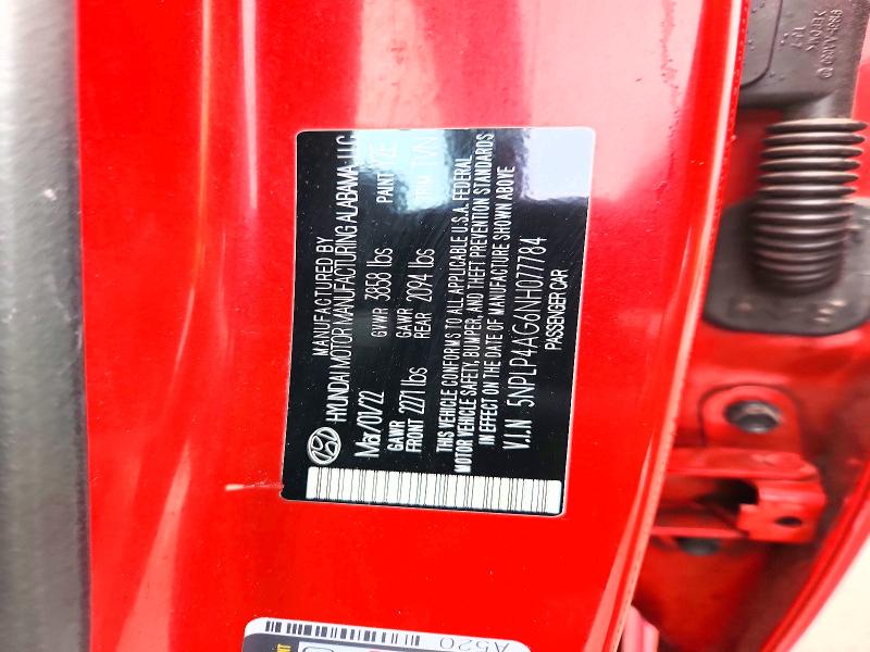 Продаж на аукціоні авто 2022 Hyundai Elantra, vin: 5NPLP4AG6NH077784, номер лоту: 54636306