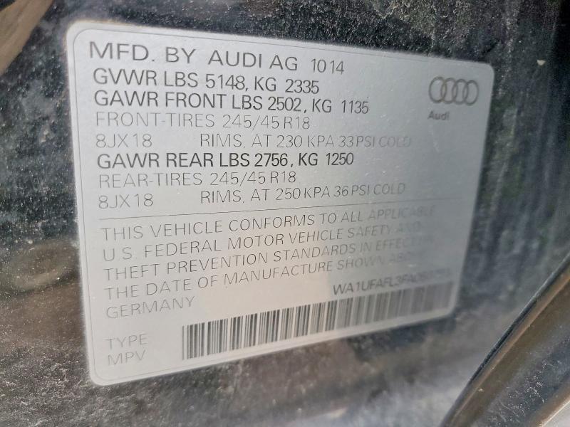 Aukcja sprzedaży 2015 Audi A4 Allroad, vin: WA1UFAFL3FA056793, numer aukcji: 53591796