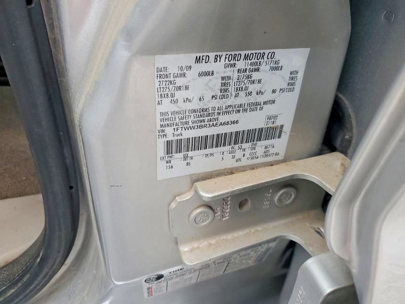 Aukcja sprzedaży 2010 Ford F350, vin: 1FTWW3BR3AEA68366, numer aukcji: 52552706