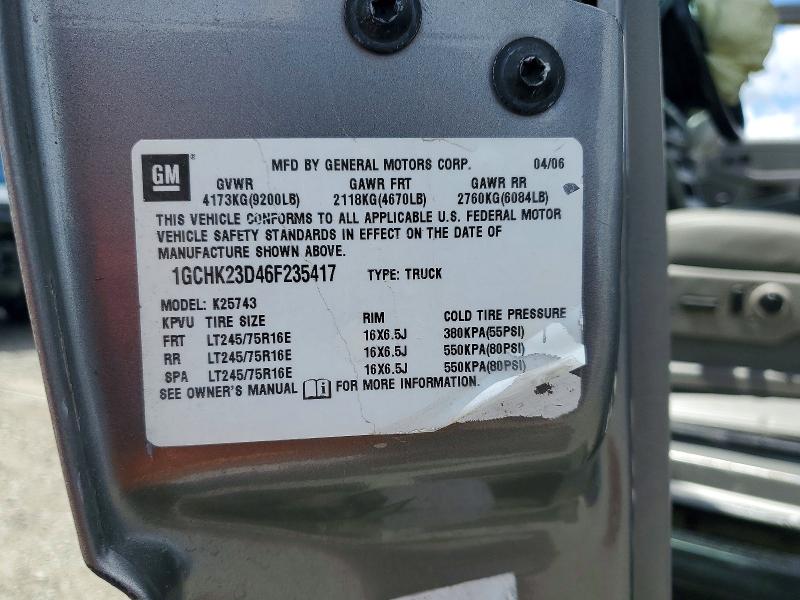 Продажа на аукционе авто 2006 Chevrolet Silverado, vin: 1GCHK23D46F235417, номер лота: 55188896