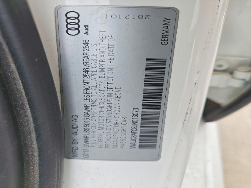 Продаж на аукціоні авто 2018 Audi A6, vin: WAUC8AFC8JN016073, номер лоту: 52044196