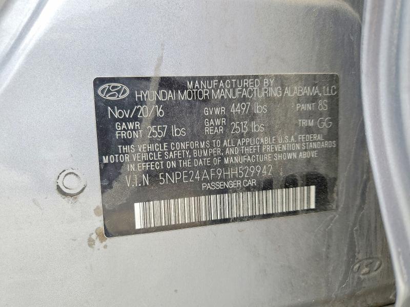 Продаж на аукціоні авто 2017 Hyundai Sonata, vin: 5NPE24AF9HH529942, номер лоту: 54895156