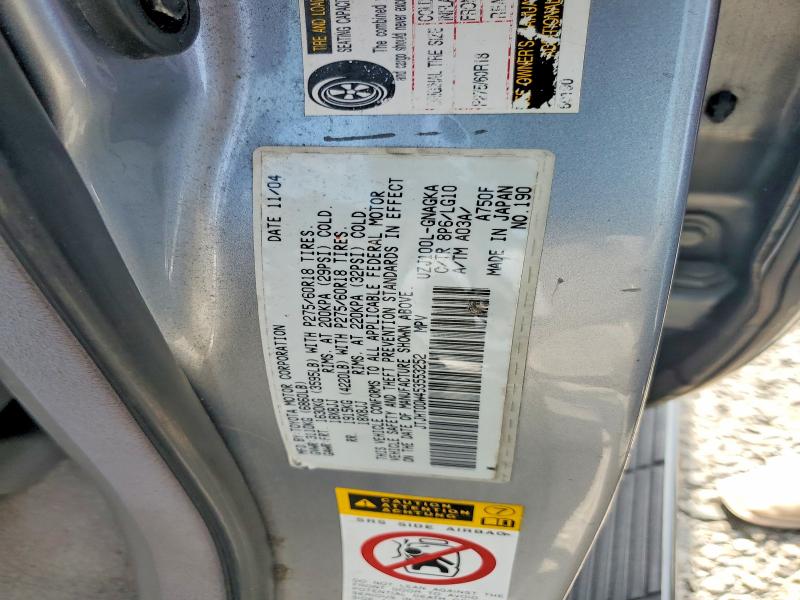 2005 Lexus Lx მანქანა იყიდება აუქციონზე, vin: JTJHT00W453553252, აუქციონის ნომერი: 54201286
