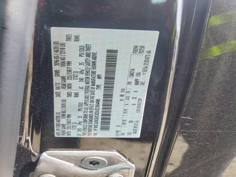 Aukcja sprzedaży 2013 Ford Escape, vin: 1FMCU0GX3DUD36496, numer aukcji: 52472056