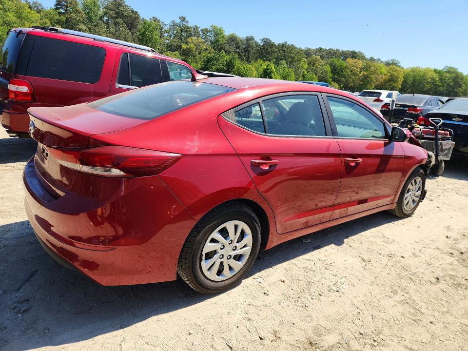 2017 Hyundai Elantra მანქანა იყიდება აუქციონზე, vin: KMHD74LF1HU091607, აუქციონის ნომერი: 51639796