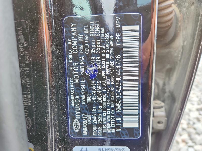 Aukcja sprzedaży 2017 Hyundai Tucson, vin: KM8J3CA23HU444776, numer aukcji: 53846836