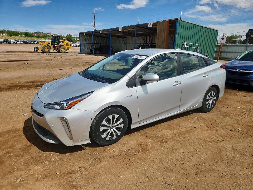 2021 Toyota Prius მანქანა იყიდება აუქციონზე, vin: JTDL9MFU8M3030775, აუქციონის ნომერი: 53542536