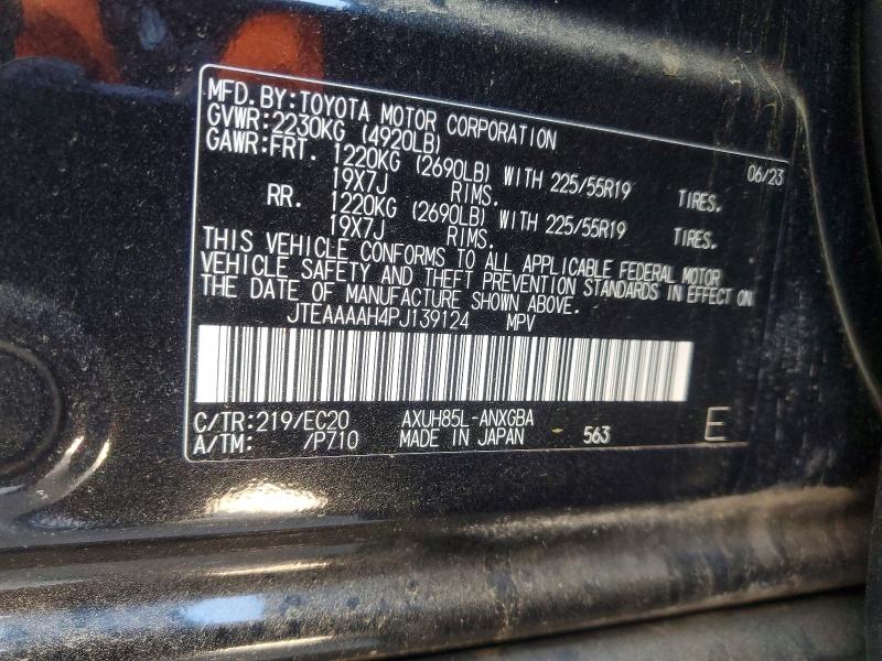 Продажа на аукционе авто 2023 Toyota Venza, vin: JTEAAAAH4PJ139124, номер лота: 52828796